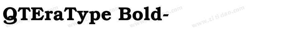 QTEraType Bold字体转换